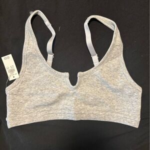 Aerie Cotton Rib Bralette